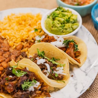 3 item Vegan Taco Plate