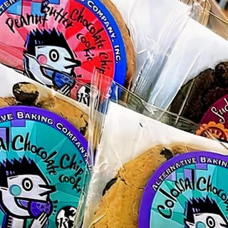 Vegan peanut butter chocolate chip cookie