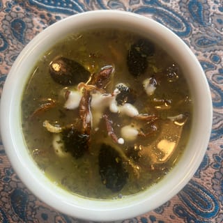 Ash Adas (Herb soup with lentil)